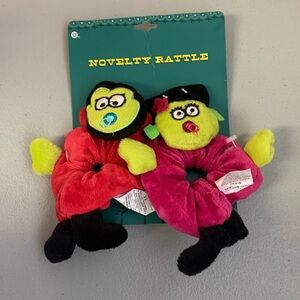 Target Novelty Rattle Plush Toy - Green and Pink